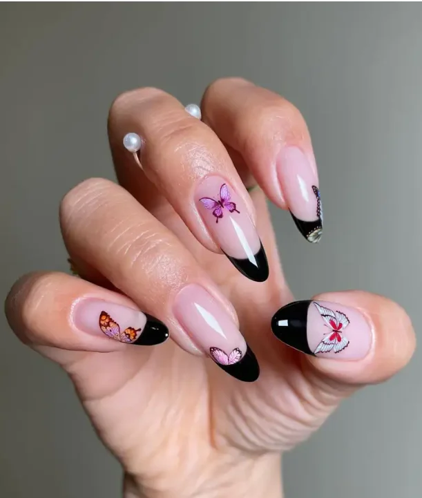 24 Stunning Black French Tip Nails to Inspire Your Next Manicure