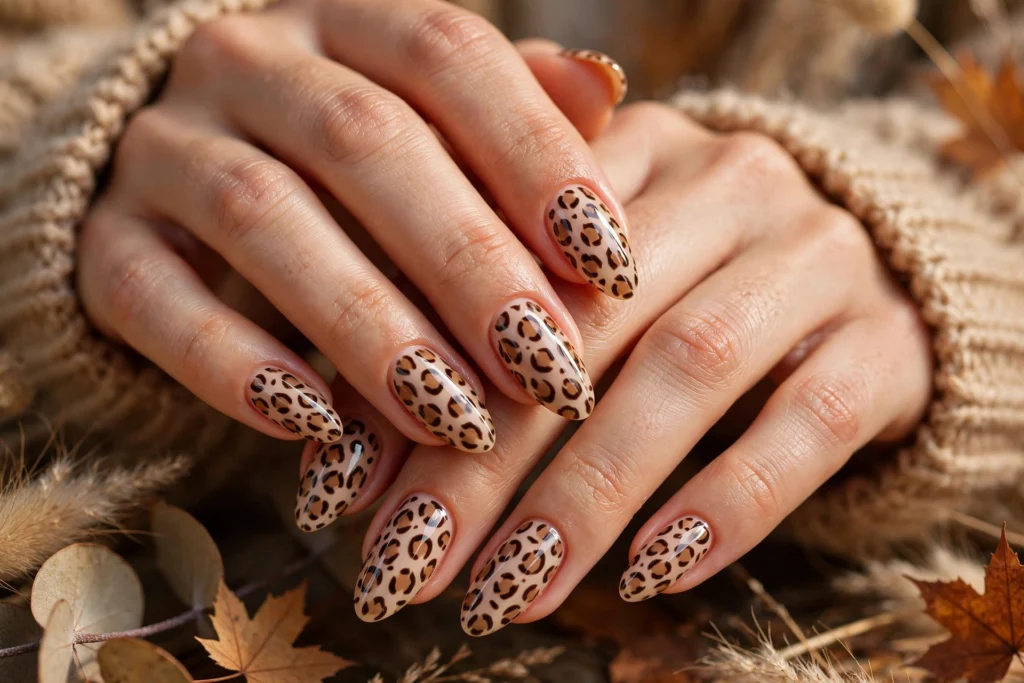Animal print nail design