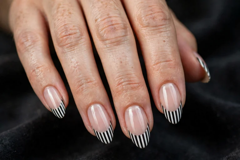 15 Beetlejuice Nail Designs for a Spooky-Cool Manicure