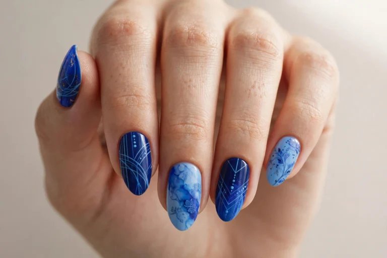 17 Blue Nail Art Designs for a Fresh, Stunning Manicure