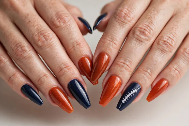 19 Chicago Bears Nail Designs for Game-Day Ready Nails