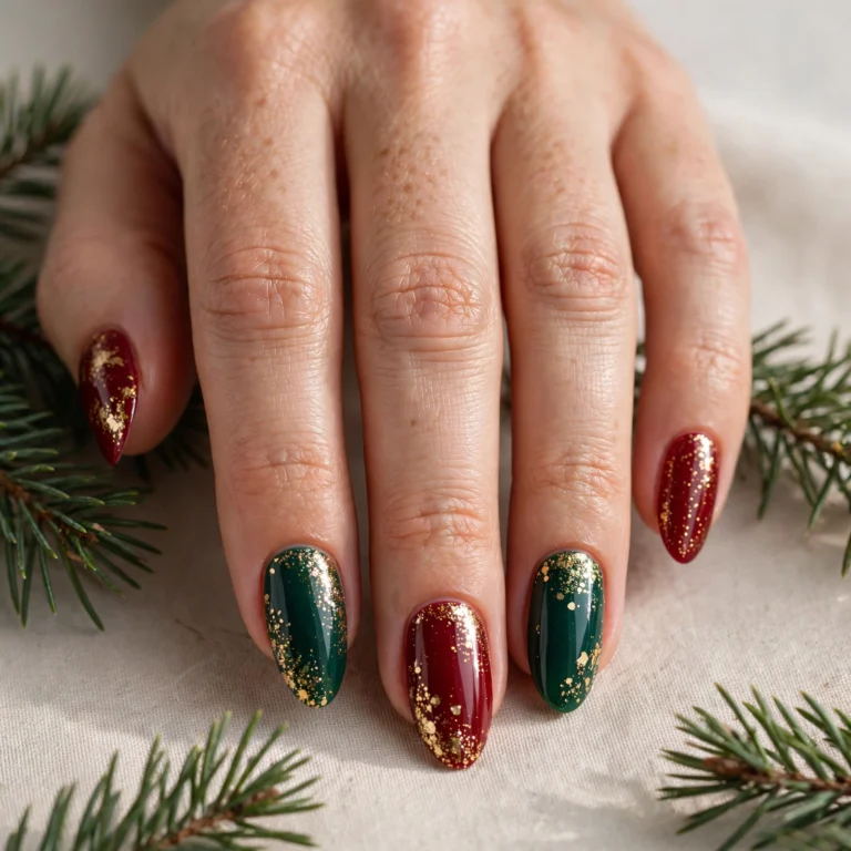 24 Christmas Designs for Fake Nails for a Magical Holiday Manicure