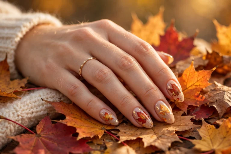 21 Fall Leaves Nail Designs for a Stunning Autumn Manicure