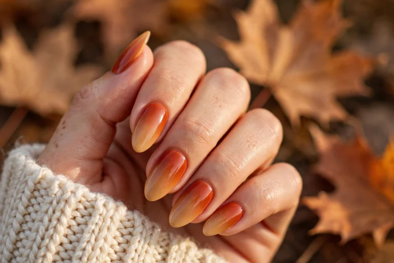 19 Fall Ombre Nail Designs for a Warm Autumn Glow