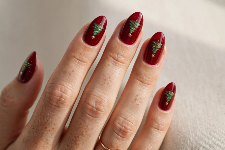 25 Nail Art Design Christmas Tree Ideas for a Festive Holiday Look