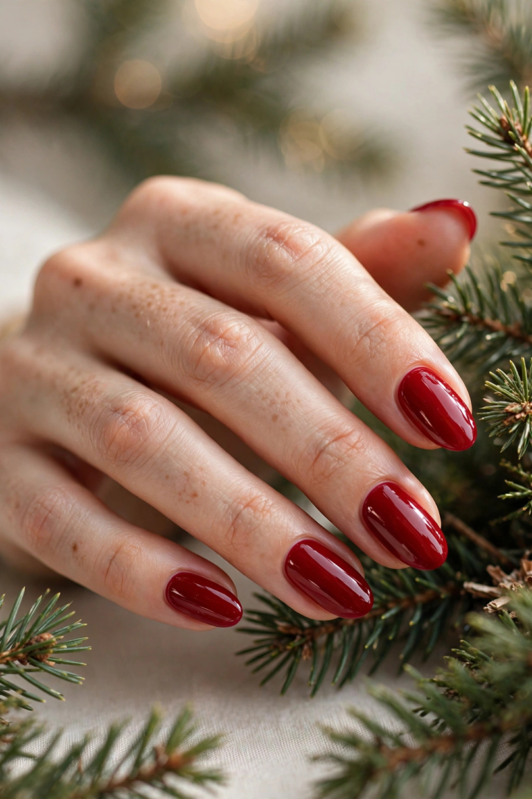15 Christmas Red Nail Designs for a Festive Holiday Look