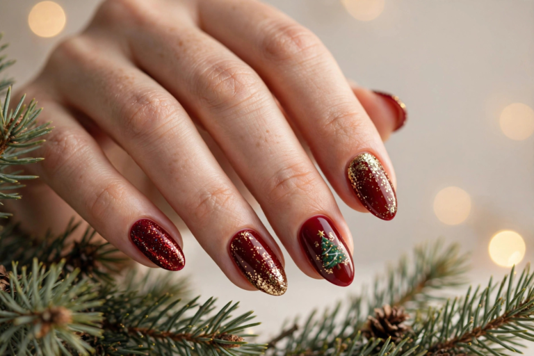 22 Christmas Gel Nail Designs for a Festive Holiday Look