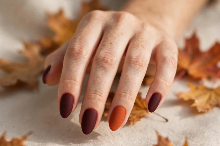 18 Matte Fall Nail Designs for a Cozy, Velvet-Soft Autumn Look