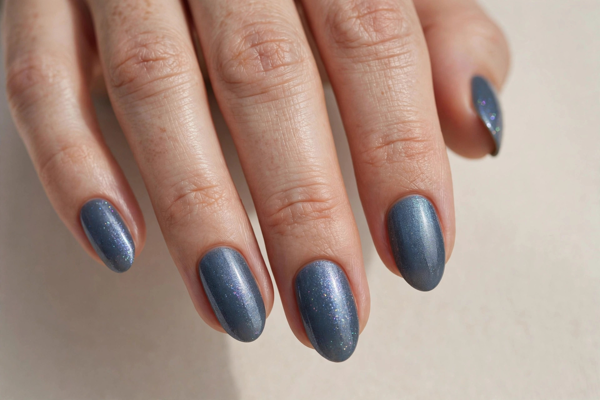 November twilight shimmer nails