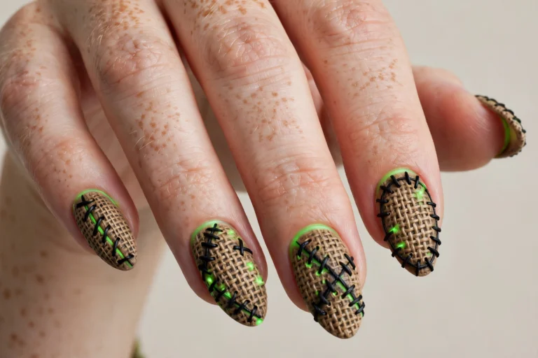 23 Oogie Boogie Nail Designs for Spooky Halloween Manicures with a Neon Glow