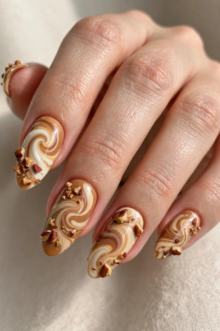 17 Pecan Crunch Latte Nails That Put a Sweet Spin on Fall Neutrals