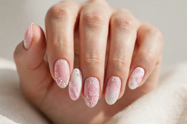19 Pink and White Nail Designs for a Sweet, Elegant Look