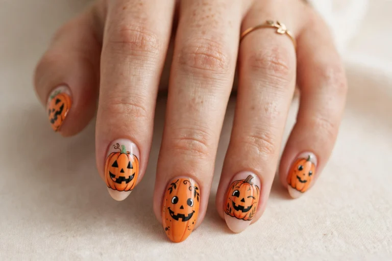 16 Pumpkin Nail Designs