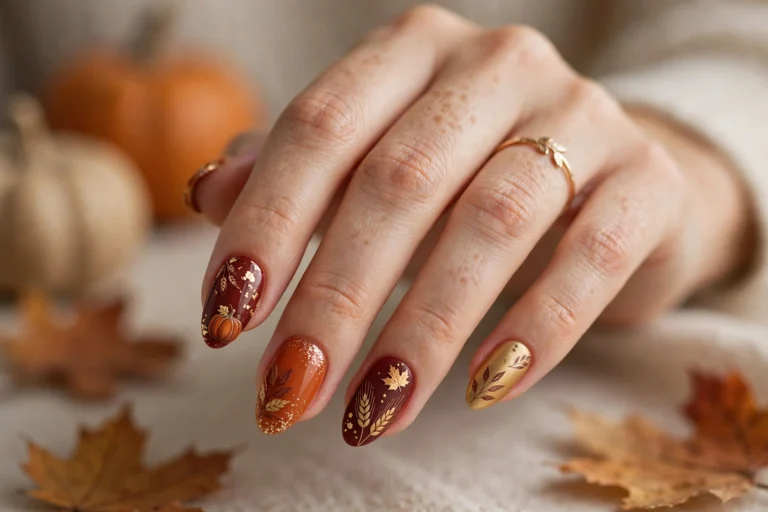 25 Thanksgiving Nail Art Designs for a Festive Holiday Look